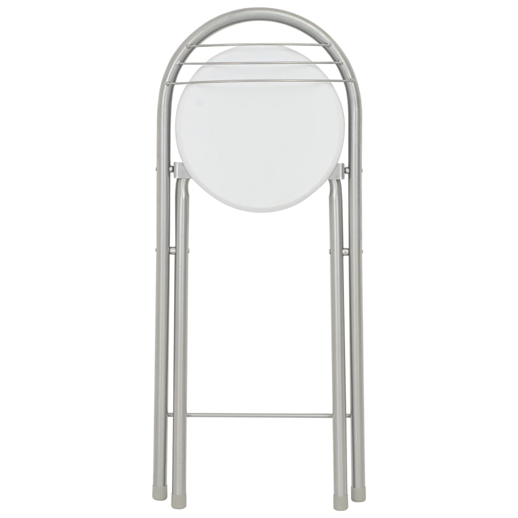3-piece bar set with shelves, wood and white steel