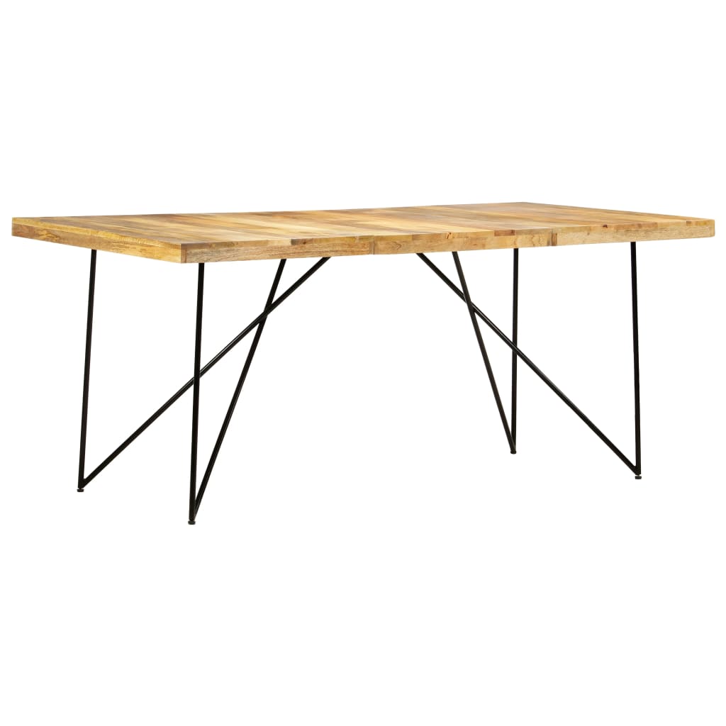 Dining table 180×90×76 cm solid mango wood