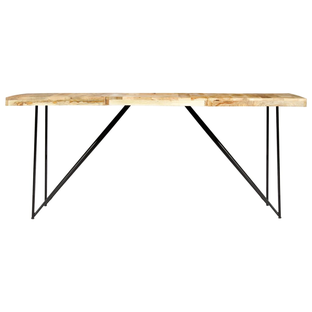 Dining table 180×90×76 cm solid mango wood