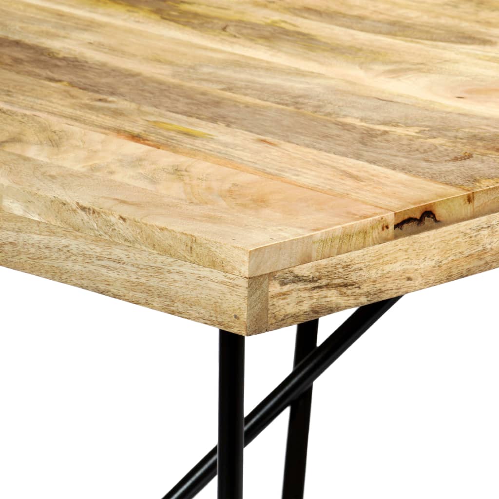 Dining table 180×90×76 cm solid mango wood