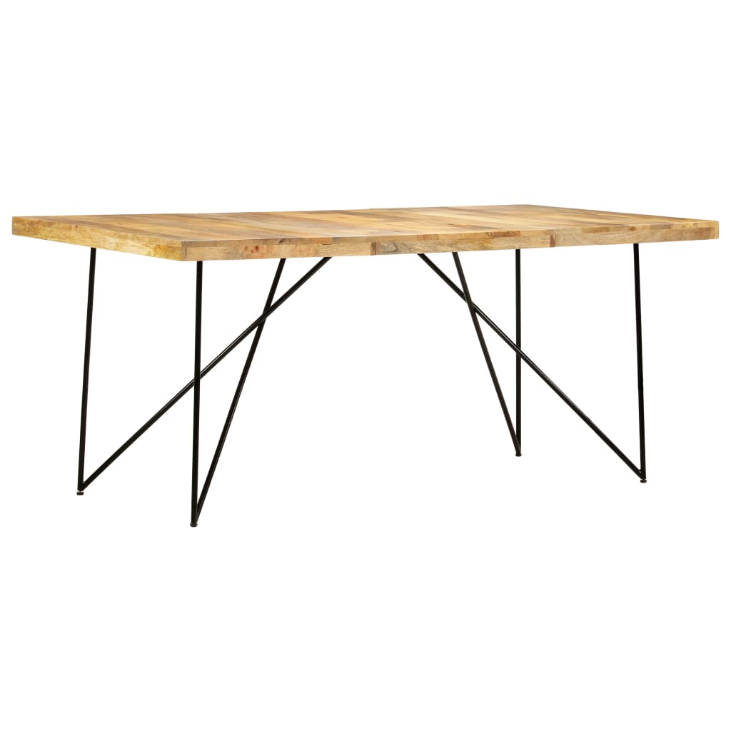 Dining table 180×90×76 cm solid mango wood
