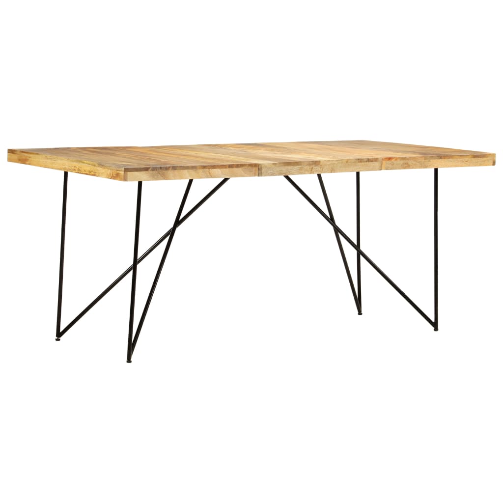 Dining table 180×90×76 cm solid mango wood