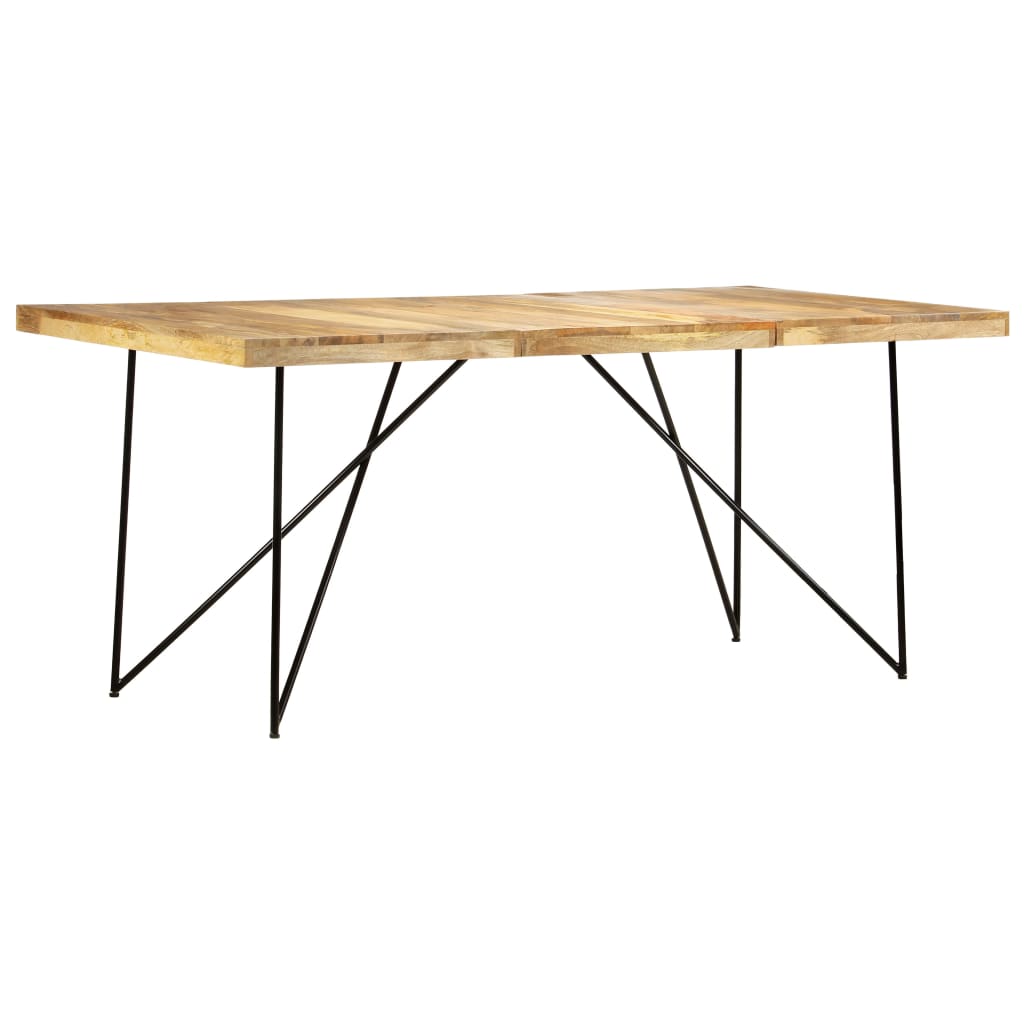 Dining table 180×90×76 cm solid mango wood