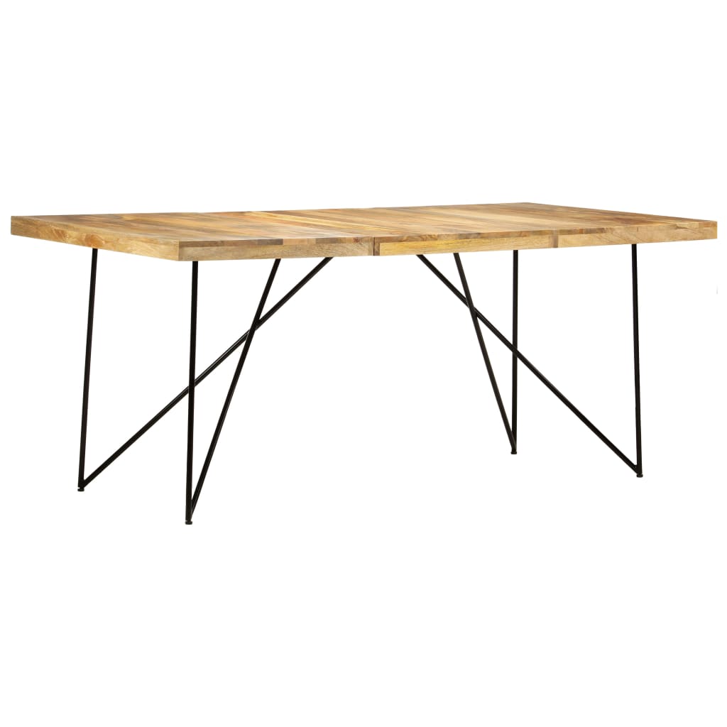 Dining table 180×90×76 cm solid mango wood