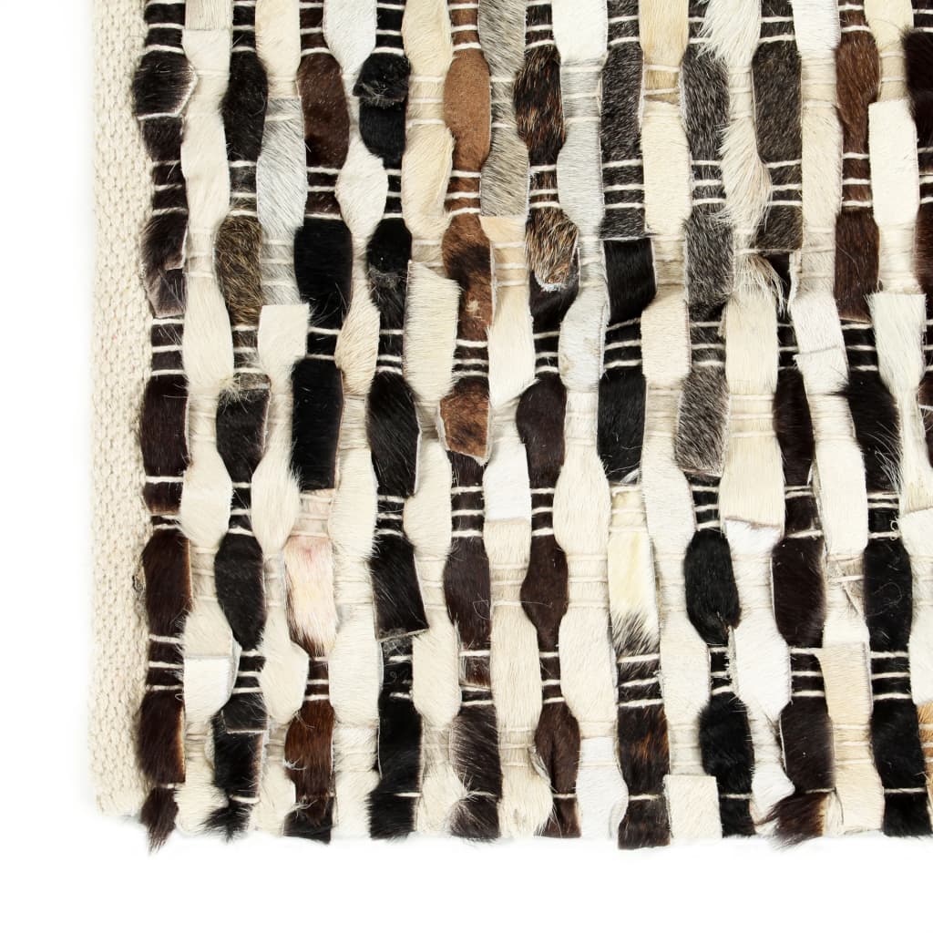 Teppich Echtes Kuhfell 120×170 cm Schwarz/Weiß