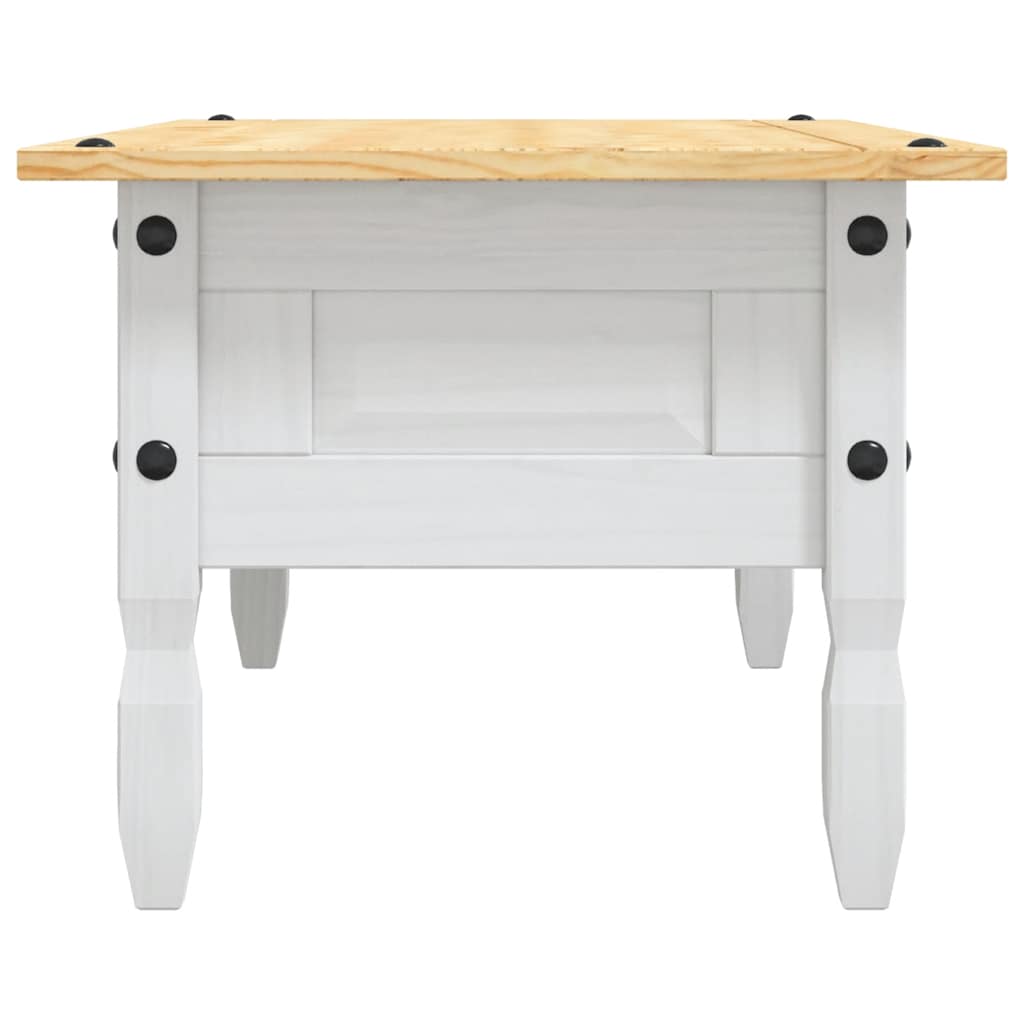 Table basse de style mexicain en pin blanc 100x55x44 cm