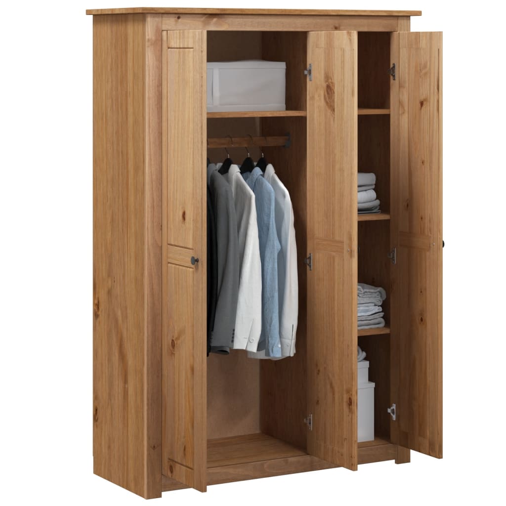 Wardrobe 3-door 118×50×171.5 cm pine Panama series