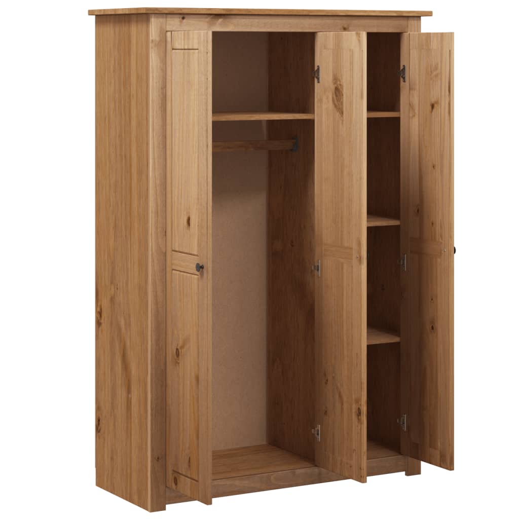 Wardrobe 3-door 118×50×171.5 cm pine Panama series