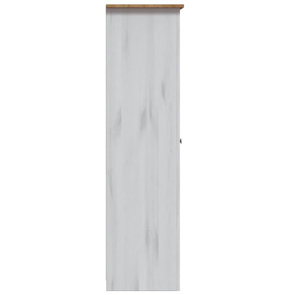 Wardrobe 3-door white 118×50×171.5 cm pine Panama series