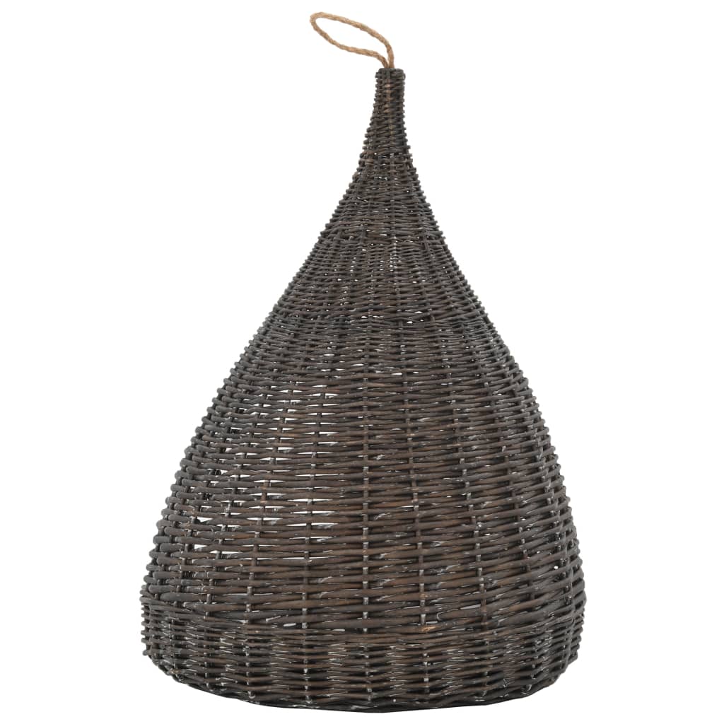 Cat house with cushion grey 40x60 cm natural willow teepee