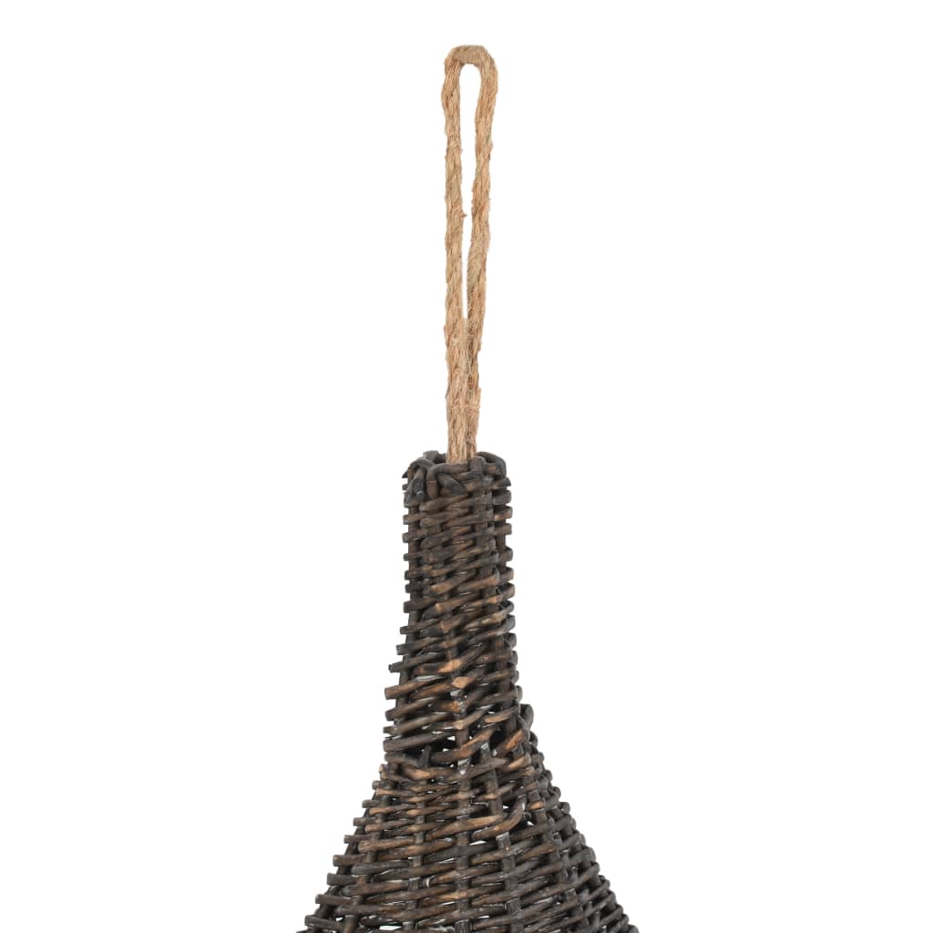Cat house with cushion grey 40x60 cm natural willow teepee