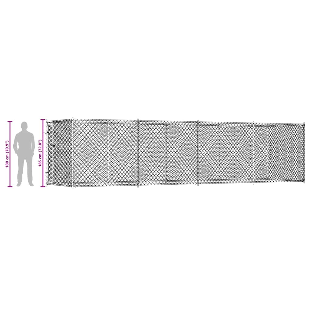Outdoor-Hundezwinger 760x192x185 cm