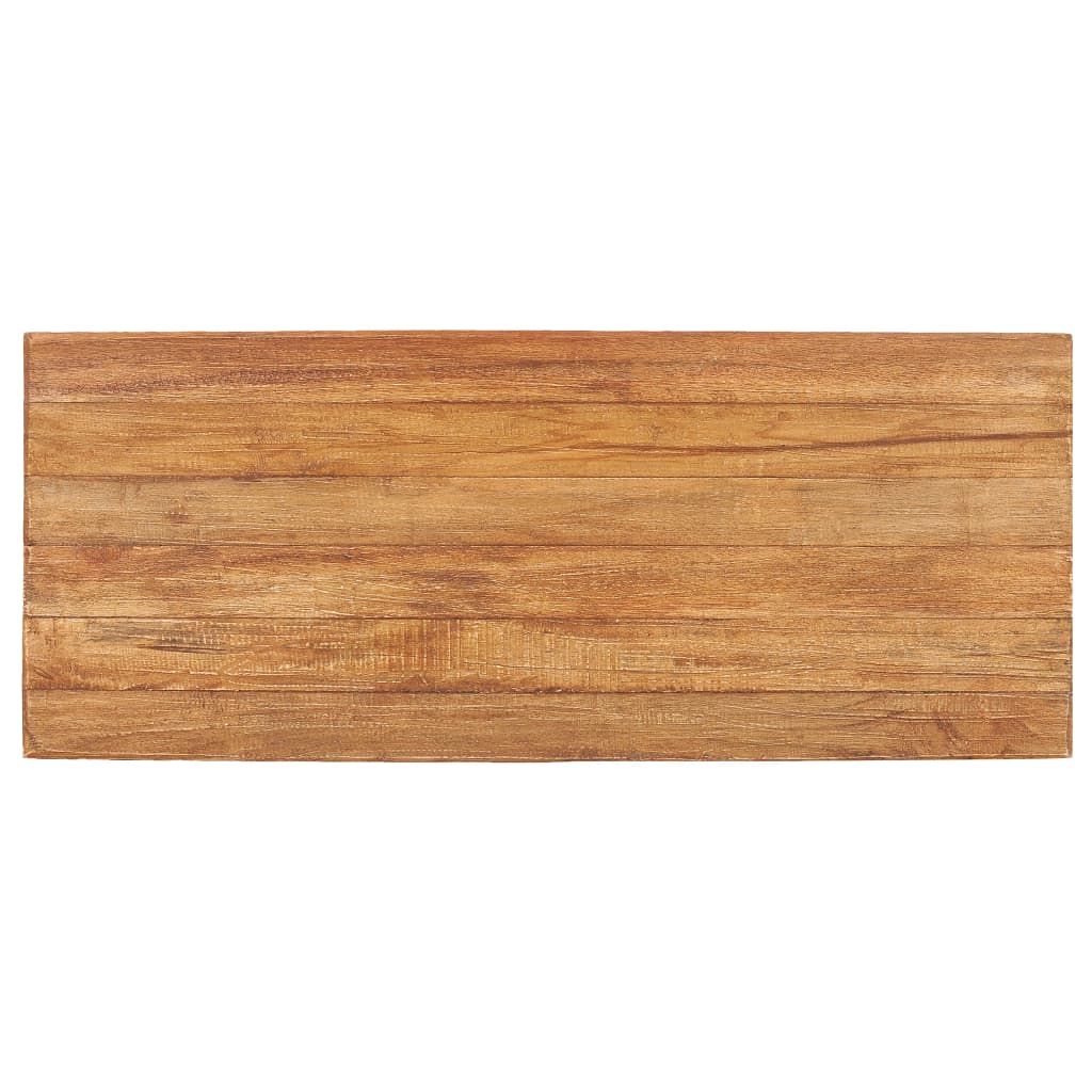 Couchtisch 100x40x47,5 cm Massives Altholz und Teakholz