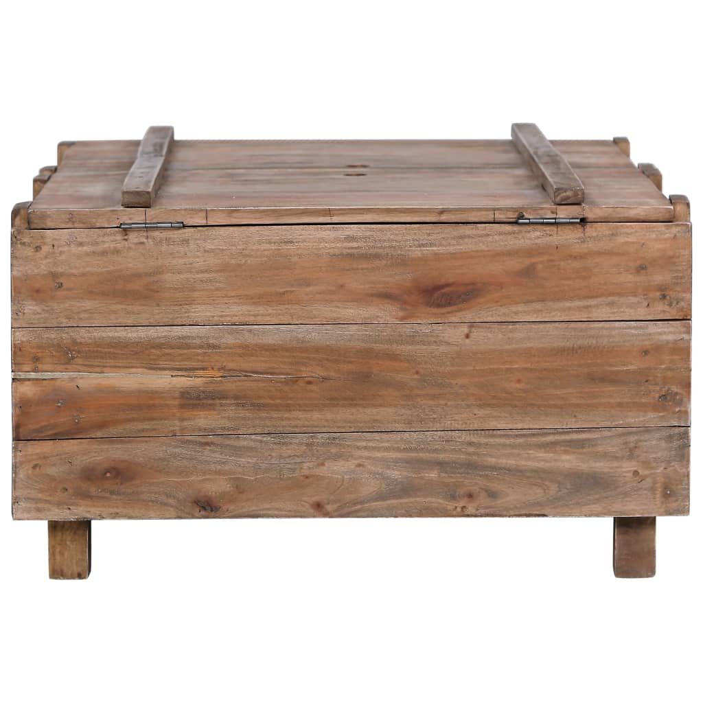 Couchtisch 65x65x38 cm Altholz Massiv