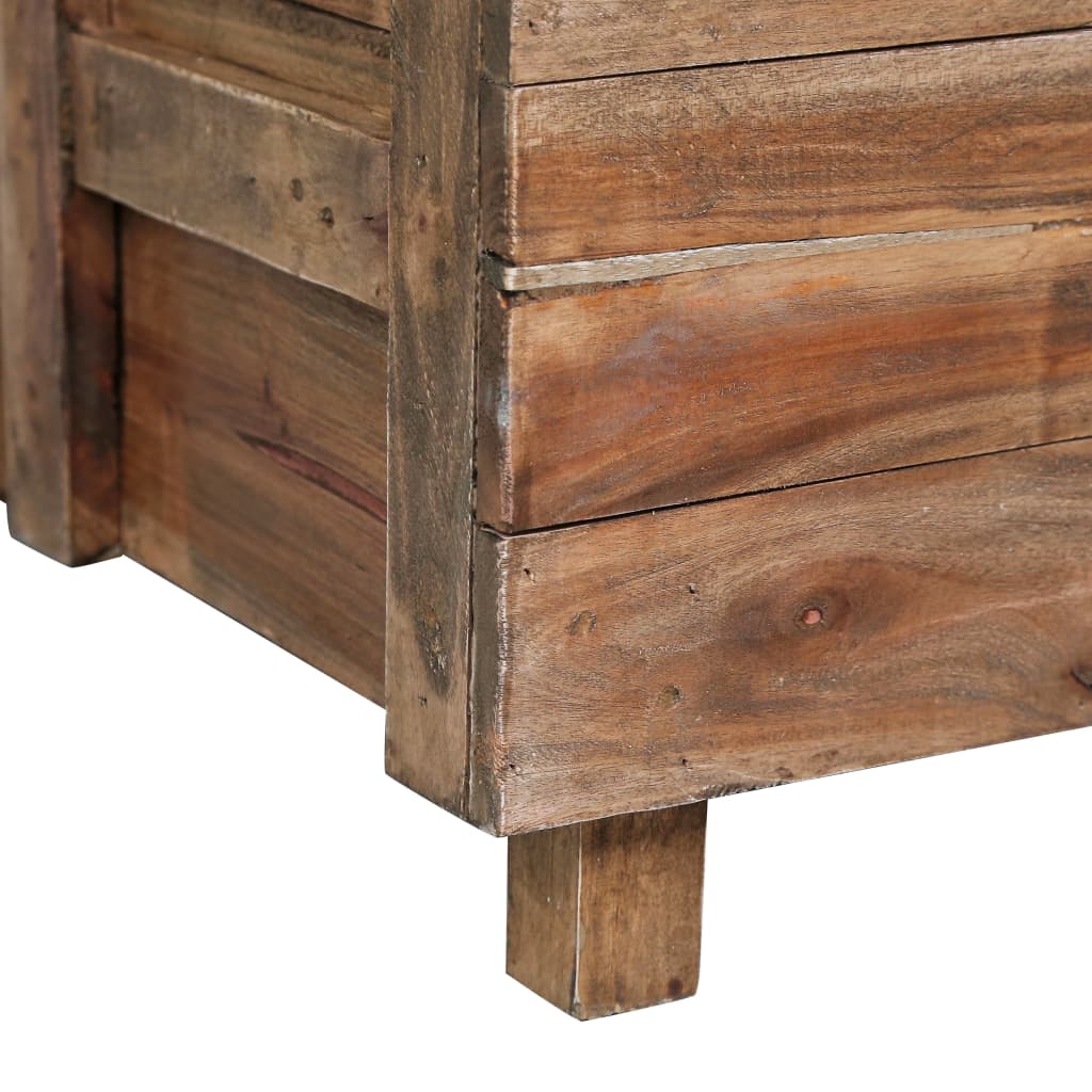 Couchtisch 65x65x38 cm Altholz Massiv