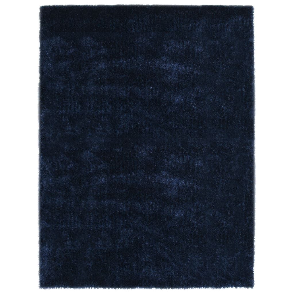 Hochflor-Teppich 160 x 230 cm Blau