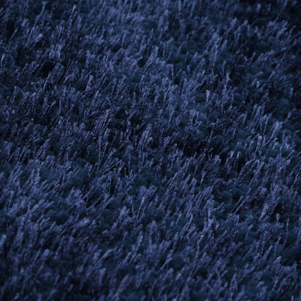 Hochflor-Teppich 160 x 230 cm Blau