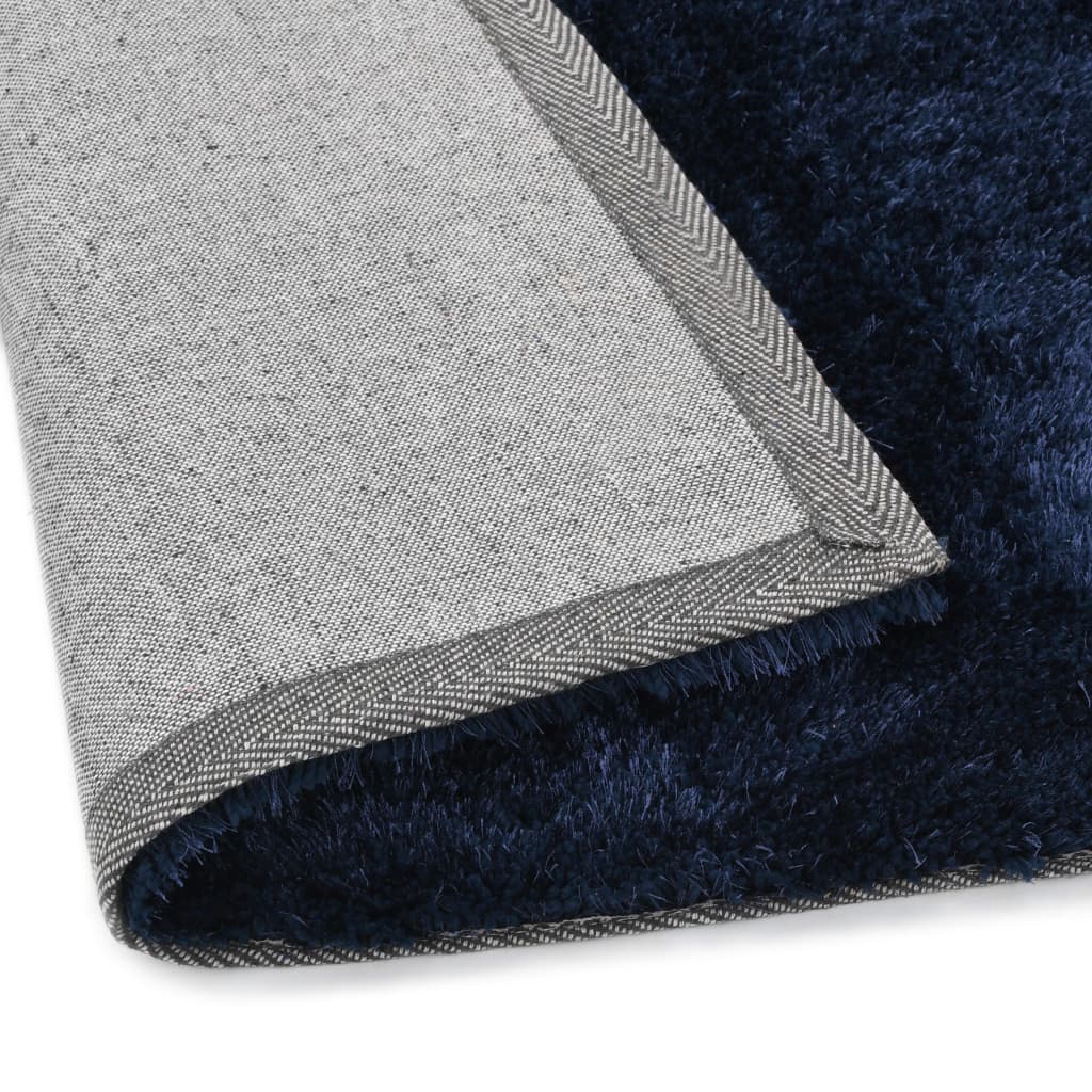 Hochflor-Teppich 160 x 230 cm Blau