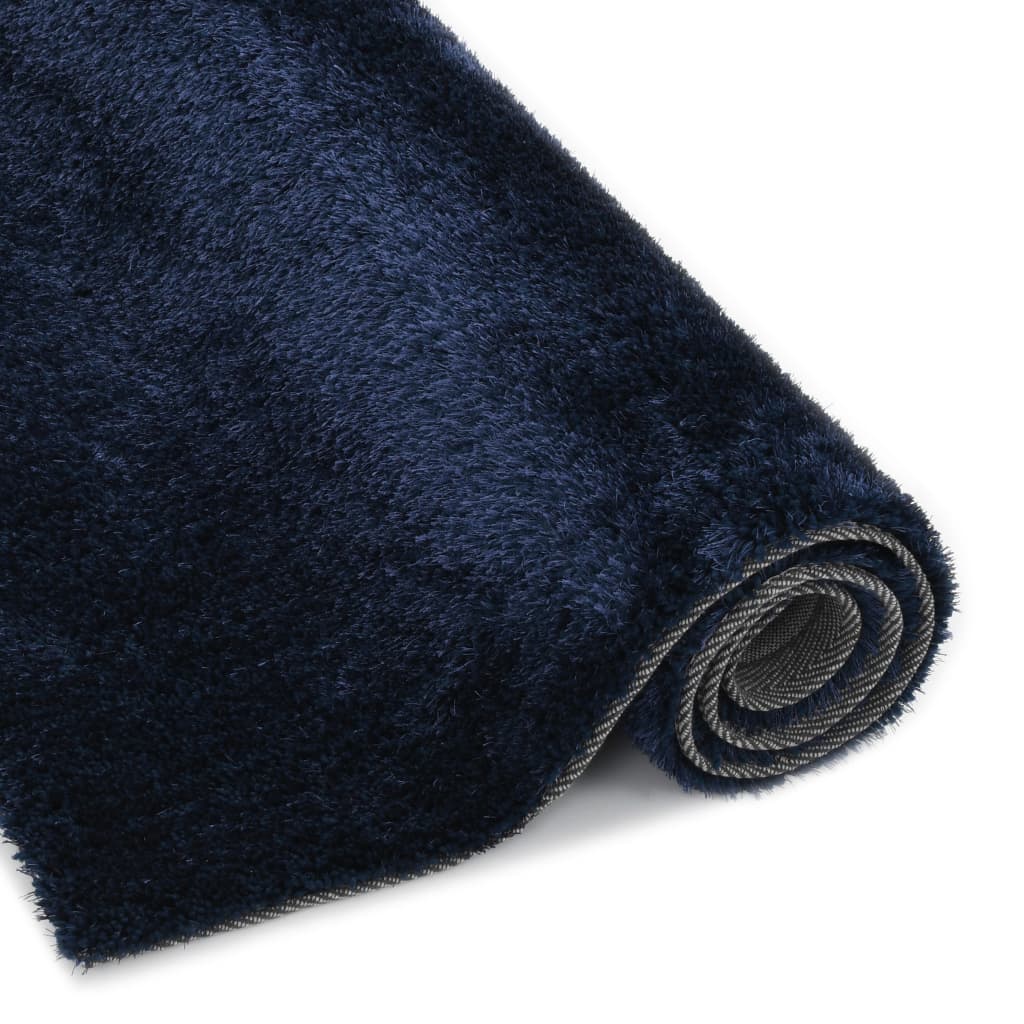 Hochflor-Teppich 160 x 230 cm Blau