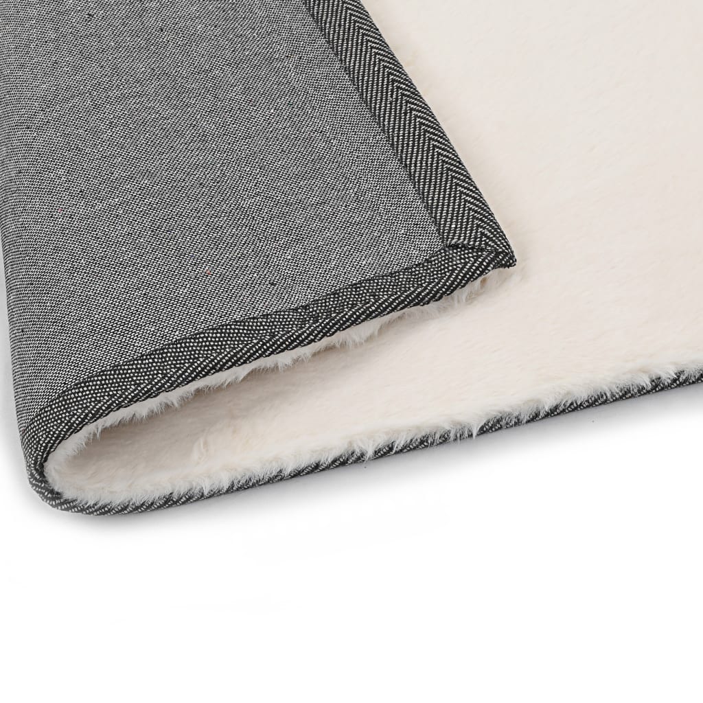 Teppich 160×230 cm Kunstkaninchenfell Creme