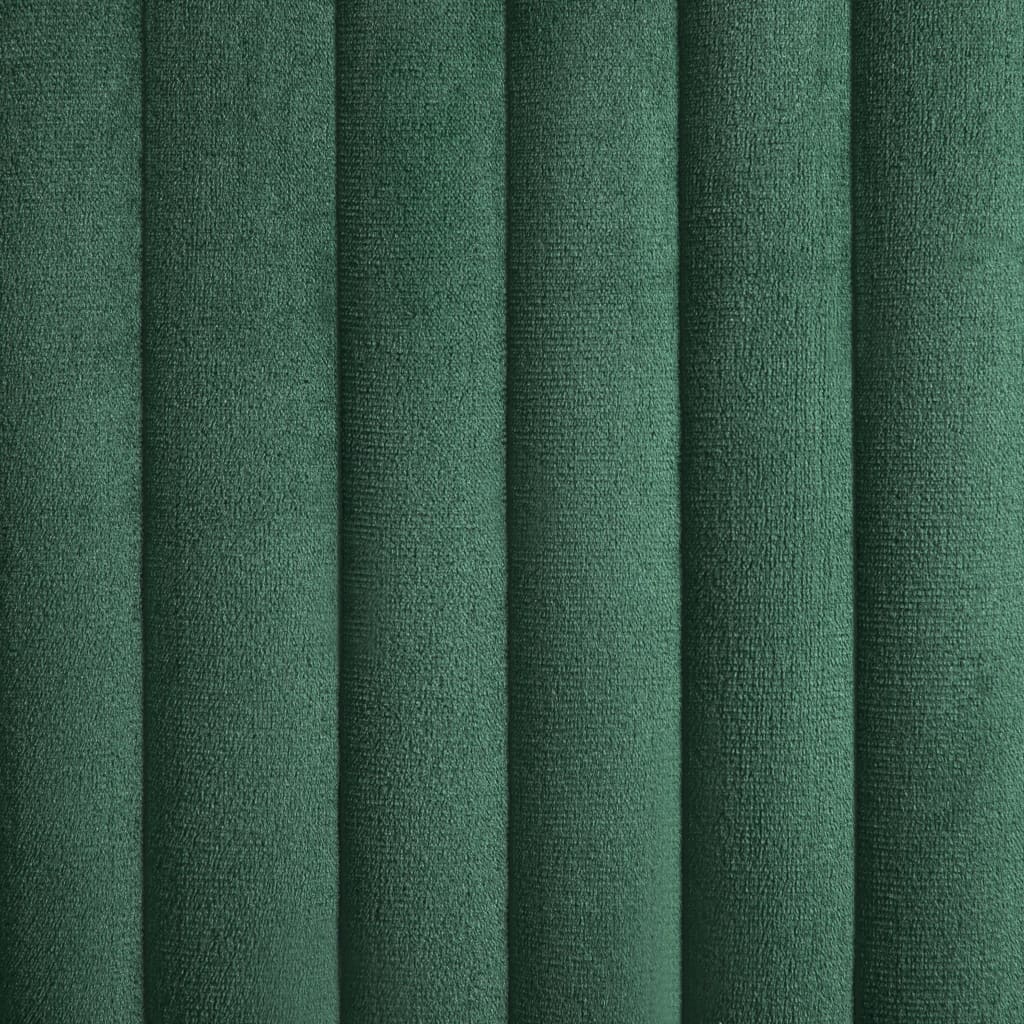 Chaises de salle à manger, lot de 4, velours vert