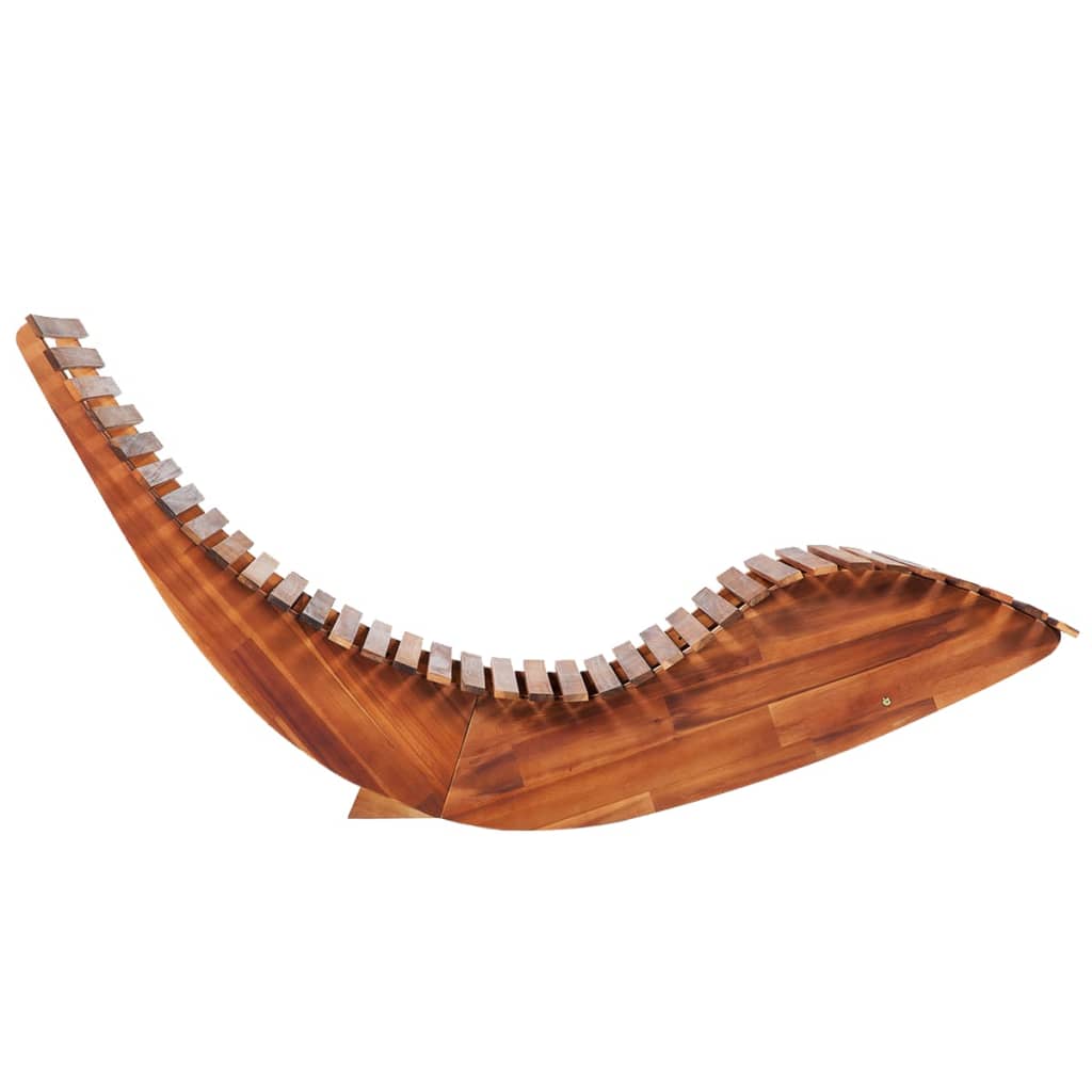 Rocking chairs sun loungers 2 pcs. Acacia wood