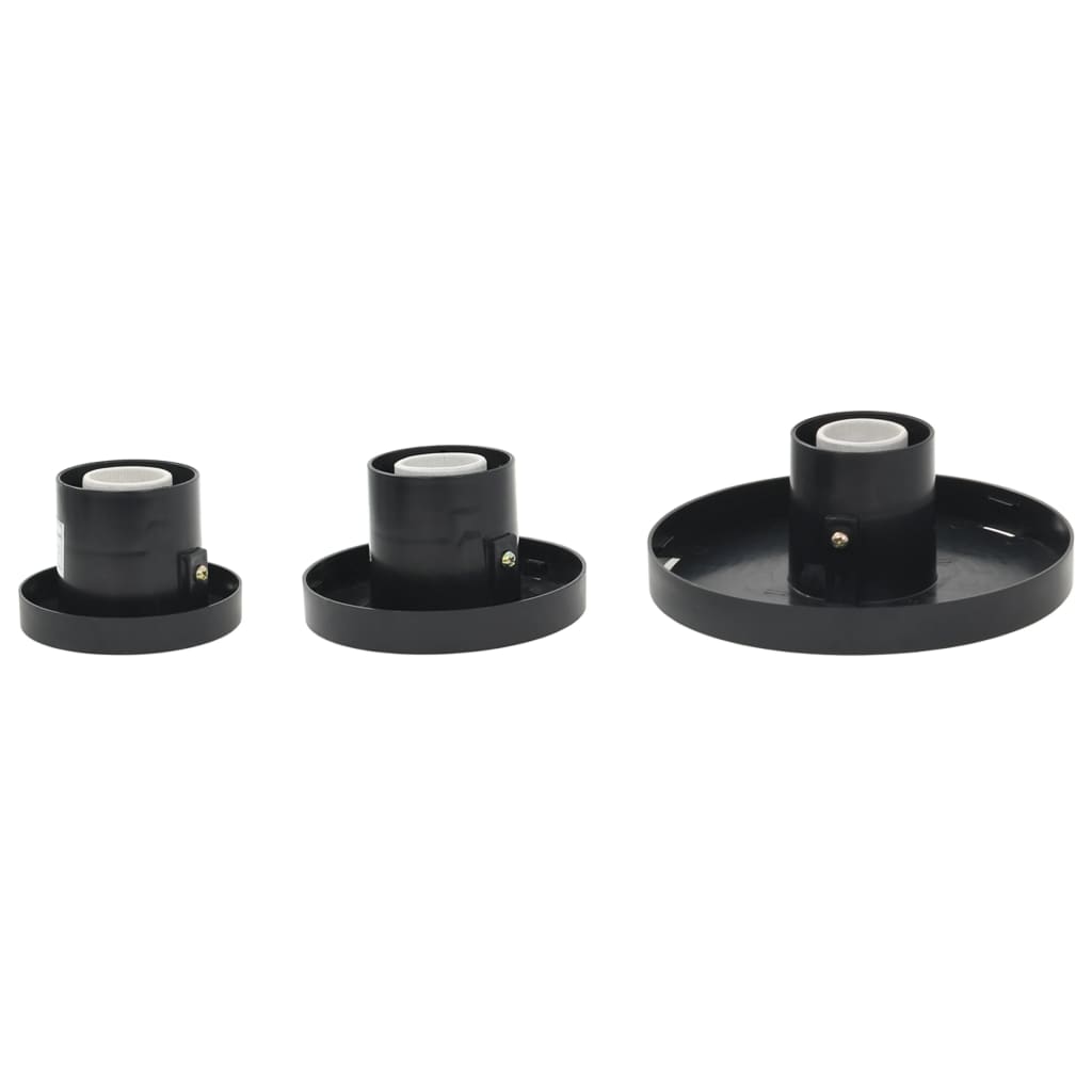Lot de 6 lampes de jardin à LED sphériques 20/30/40 cm PMMA