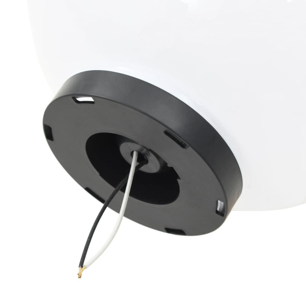 Lot de 6 lampes de jardin à LED sphériques 20/30/40 cm PMMA