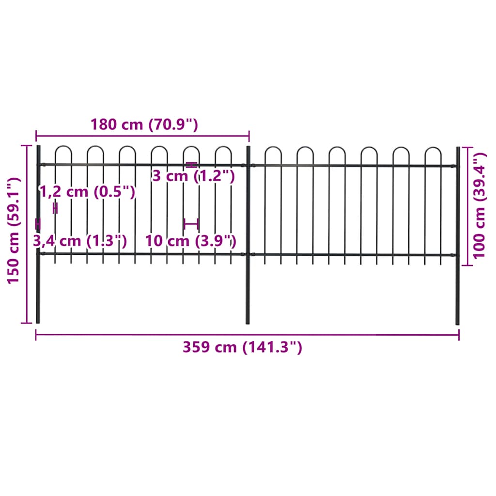 Gartenzaun | Stahl | Robust | Modern