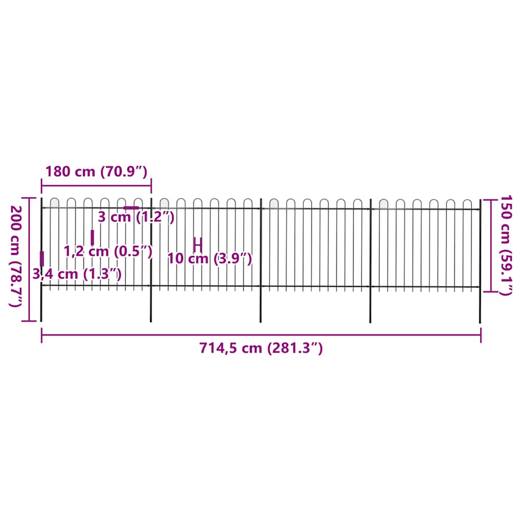 Gartenzaun | Stahl | Robust | Modern