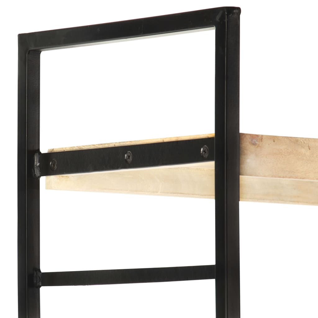 Bookcase 4 levels 124x30x180 cm mango solid wood