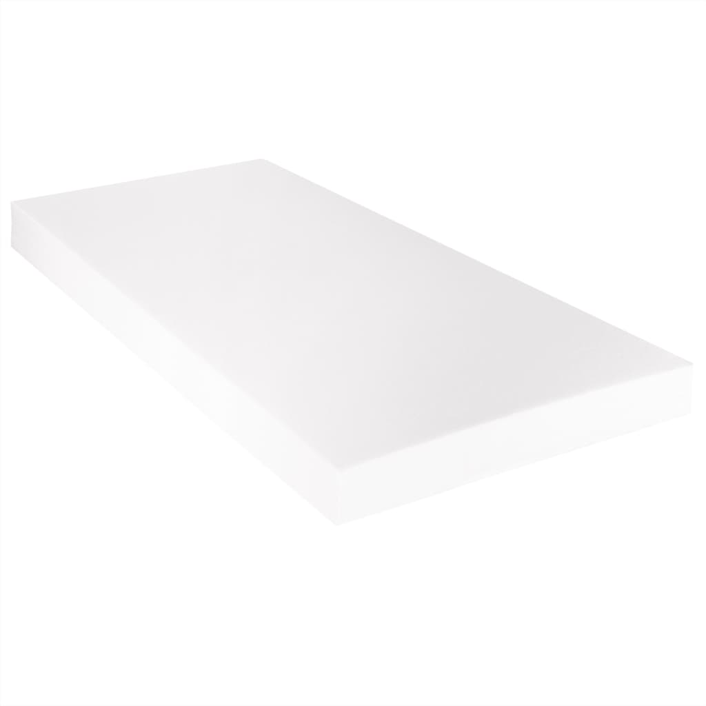 Bett mit LED und Matratze Dunkelgrau Sackleinen 90 x 200 cm