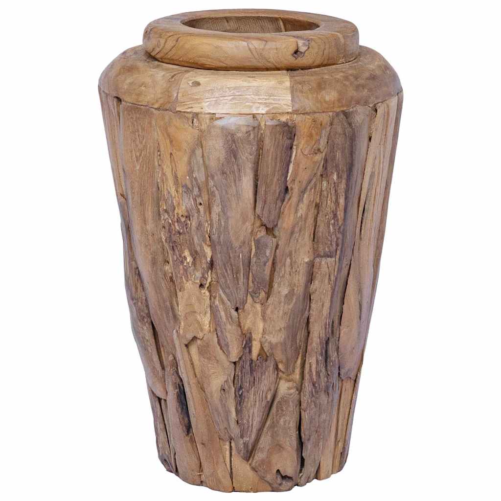 Deko-Vase 40 x 60 cm Massivholz Teak