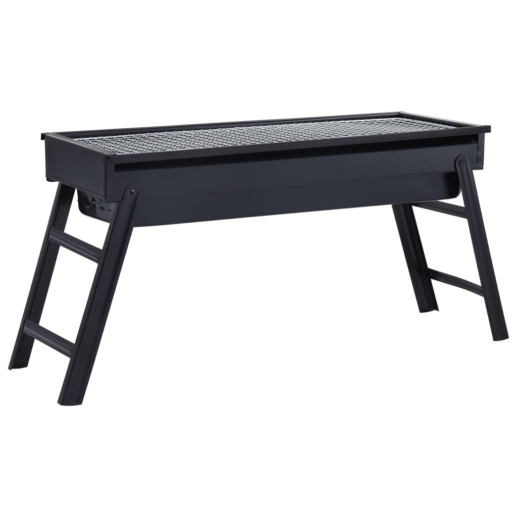 Grill de camping portable en acier 60×22,5×33 cm