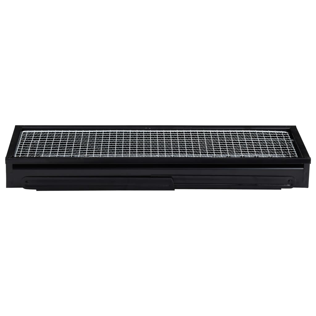 Grill de camping portable en acier 60×22,5×33 cm
