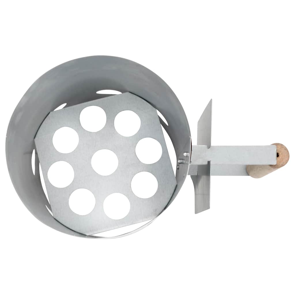 Chimney starter for charcoal grill Galvanized steel