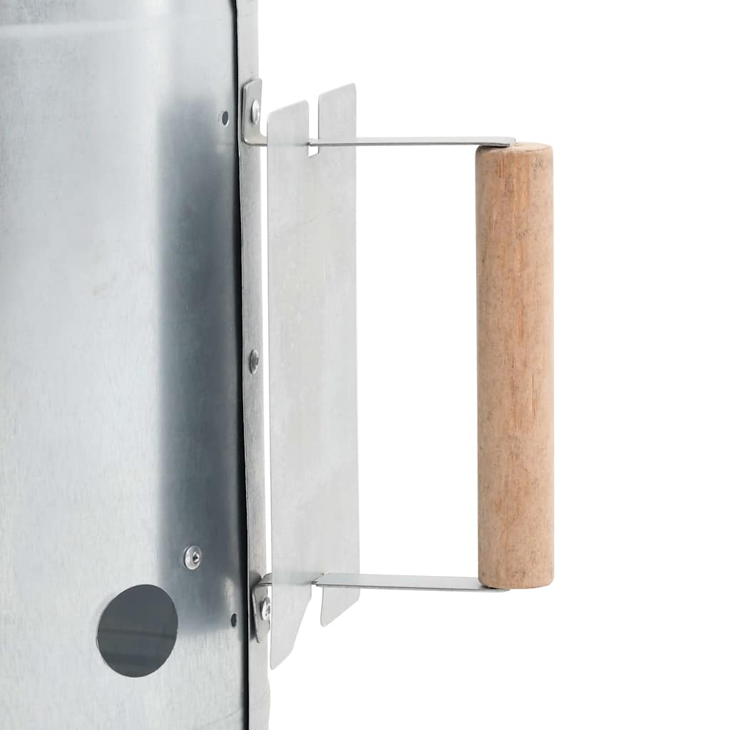 Chimney starter for charcoal grill Galvanized steel