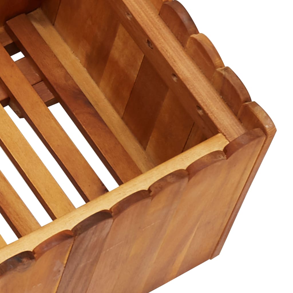 Garden raised bed 100 x 30 x 25 cm solid acacia wood
