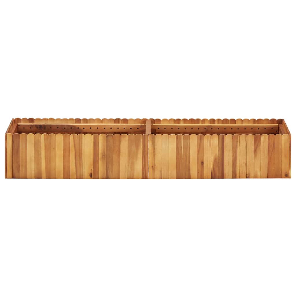 Garden raised bed 150x30x25 cm solid acacia wood
