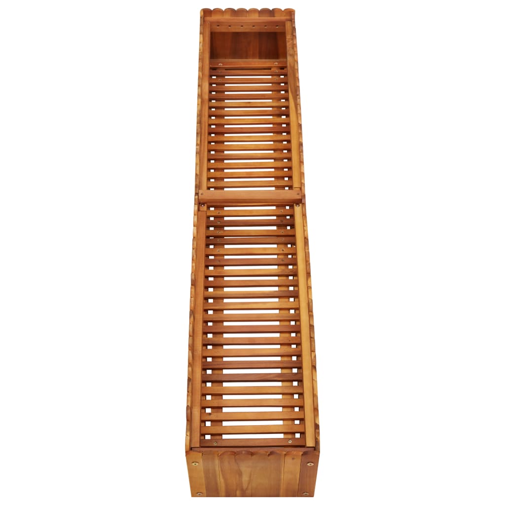 Garden raised bed 150x30x25 cm solid acacia wood