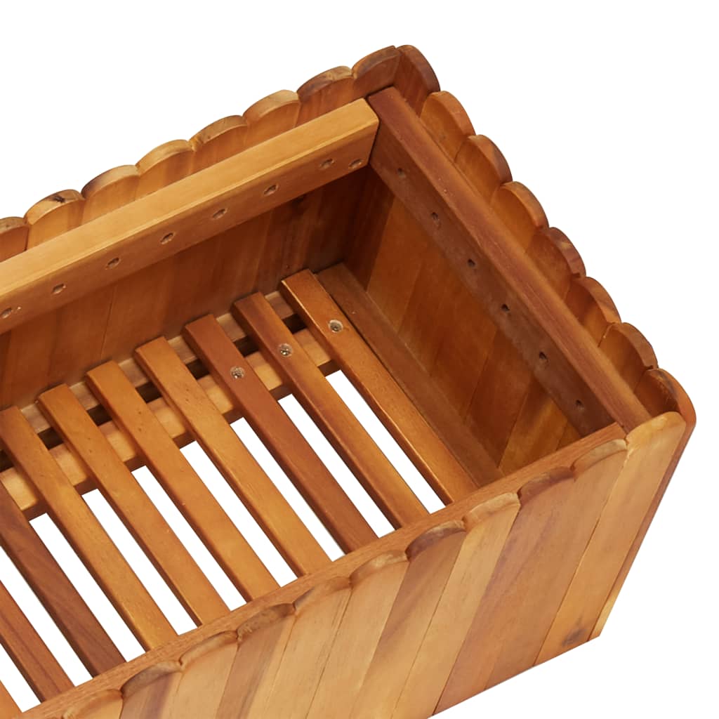 Garden raised bed 150x30x25 cm solid acacia wood