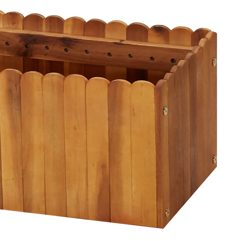Garden raised bed 200x30x25 cm solid acacia wood