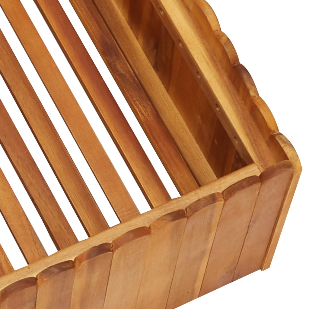 Garden raised bed 50 x 50 x 25 cm solid acacia wood