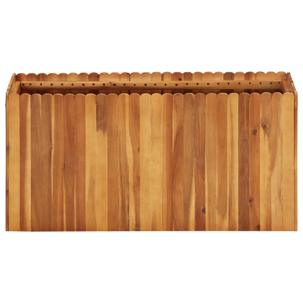 Garten-Hochbeet 100 x 30 x 50 cm Massivholz Akazie