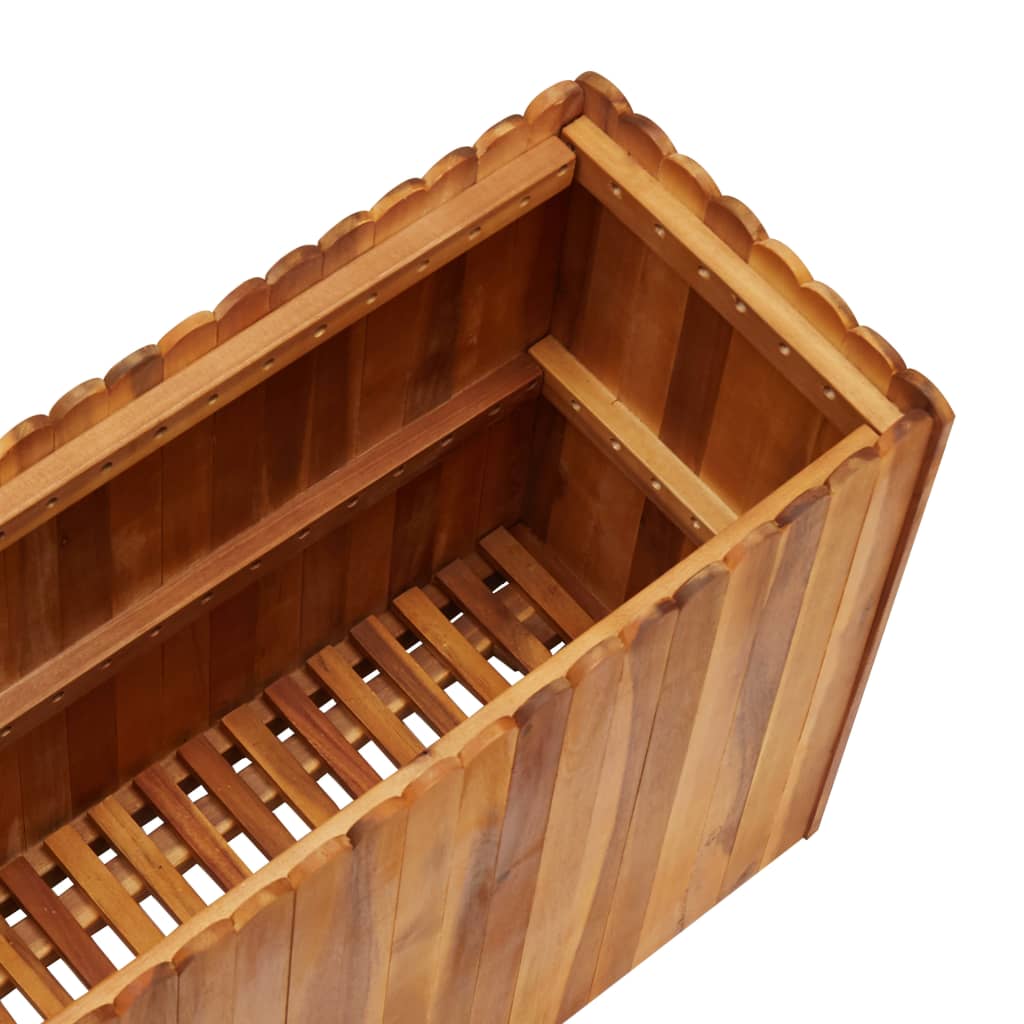 Garten-Hochbeet 100 x 30 x 50 cm Massivholz Akazie