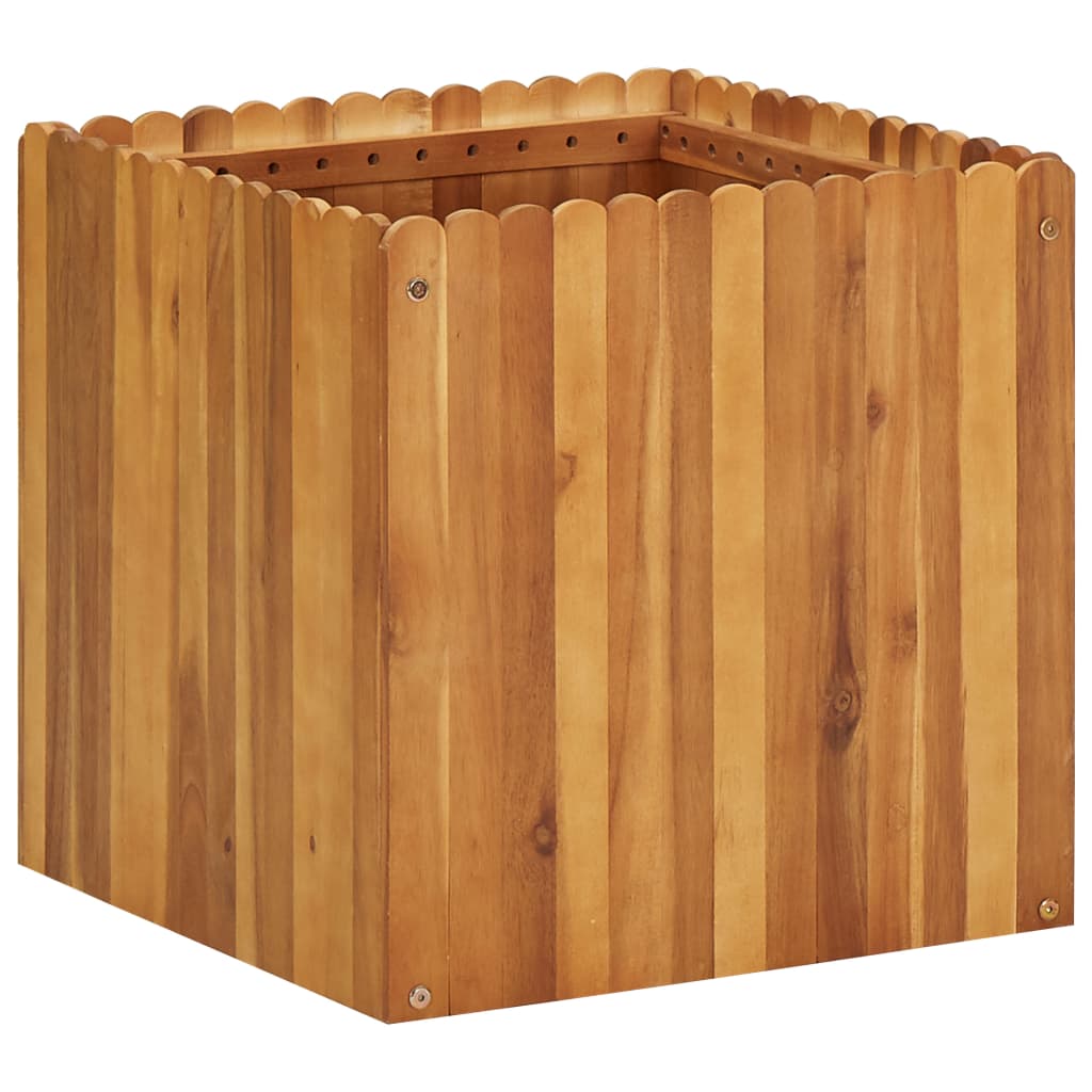 Garden raised bed 50 x 50 x 50 cm solid acacia wood
