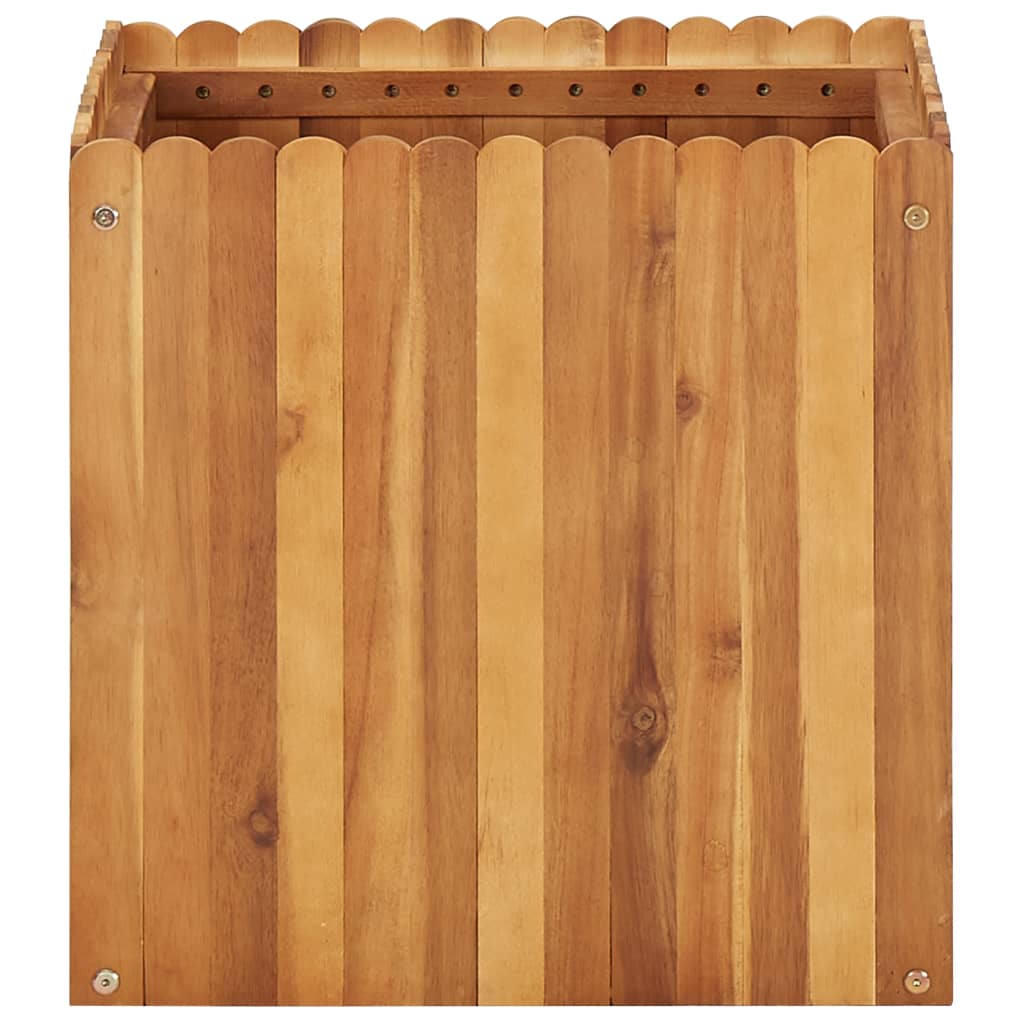 Garden raised bed 50 x 50 x 50 cm solid acacia wood