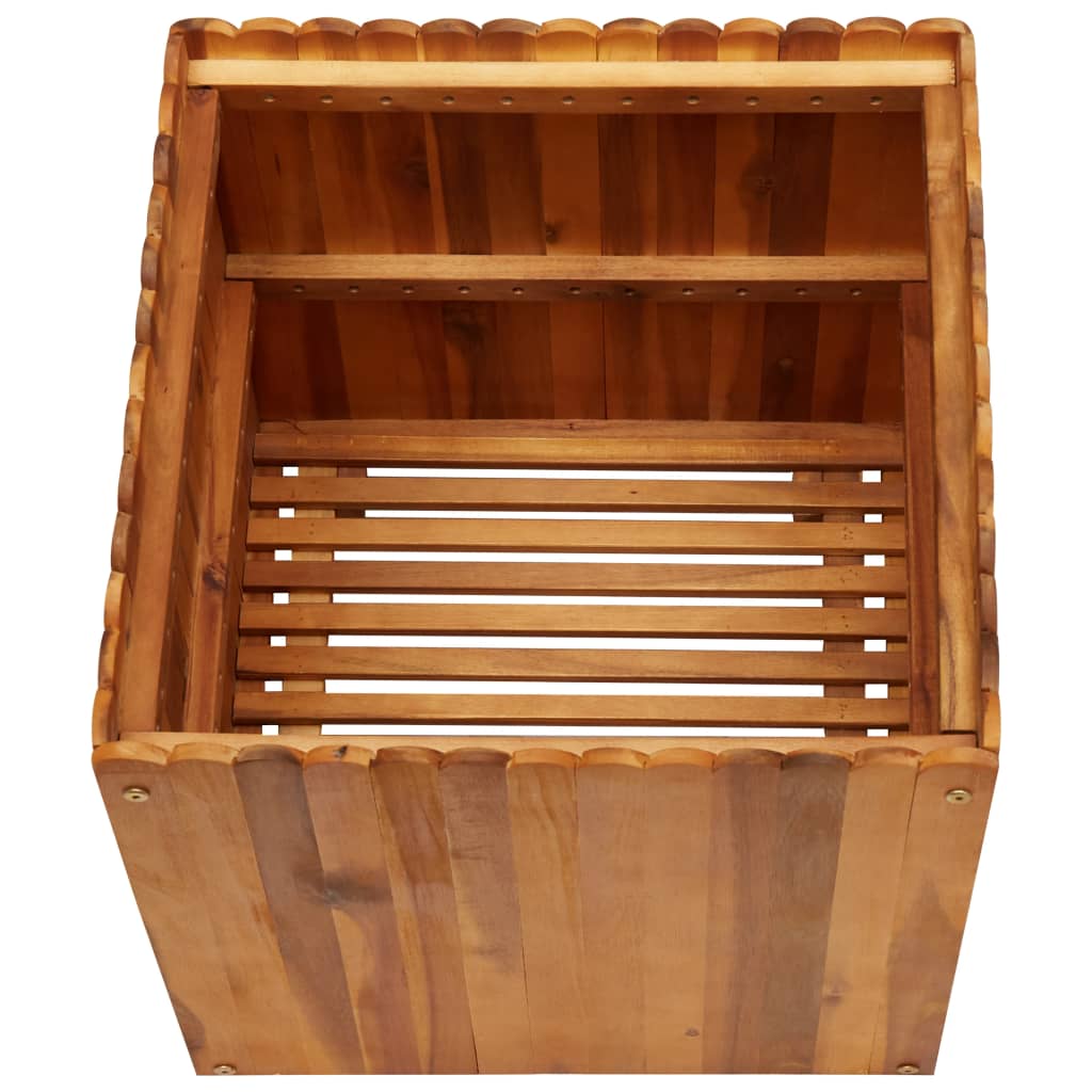 Garden raised bed 50 x 50 x 50 cm solid acacia wood