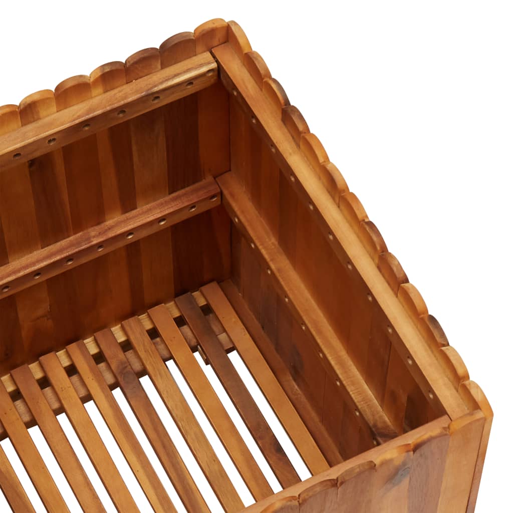 Garden raised bed 50 x 50 x 50 cm solid acacia wood