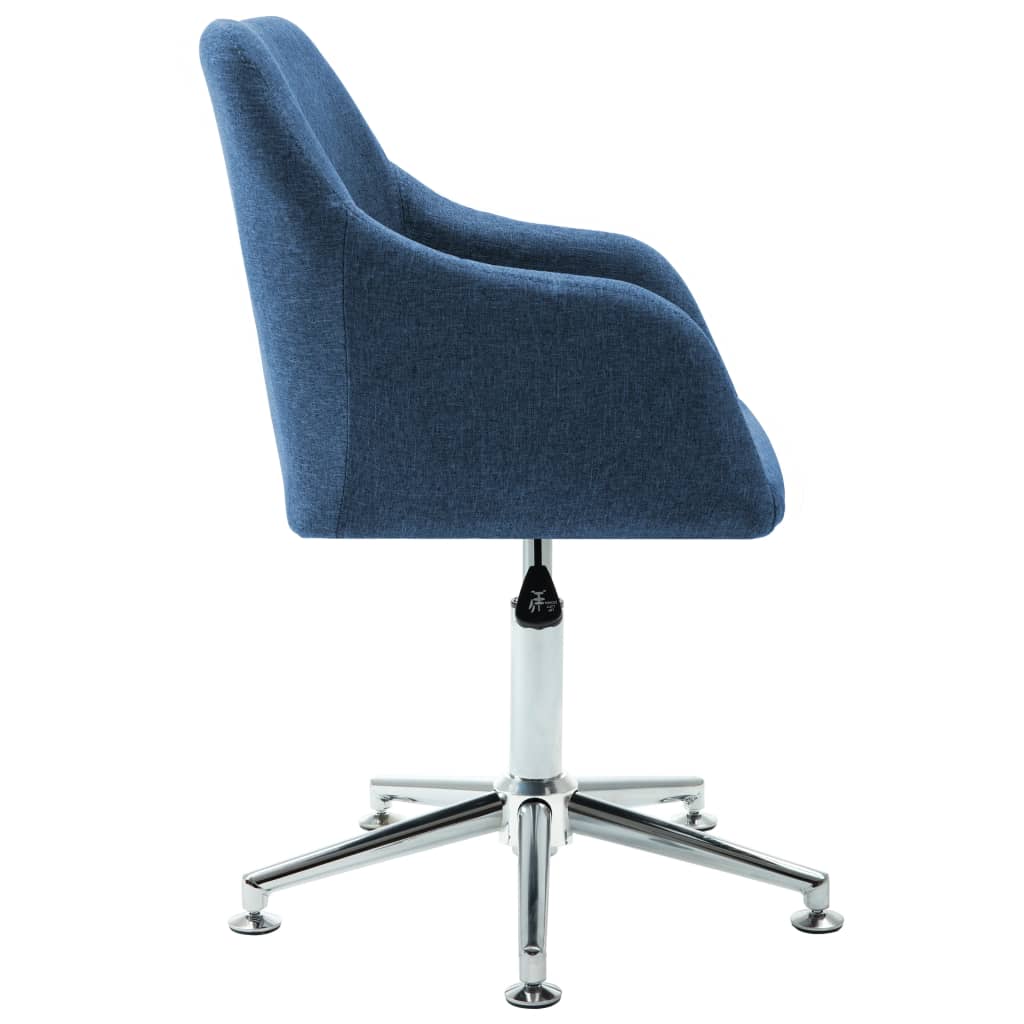 Bürostuhl Drehbar Blau Stoff